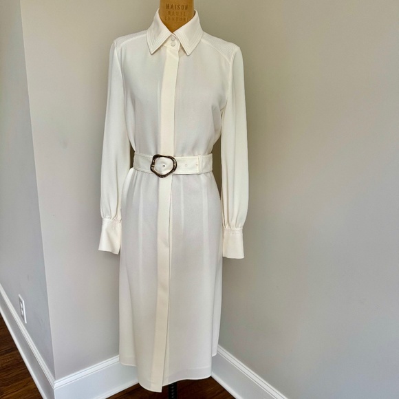 NWT Lafayette 148 NY Finesse Crepe Soraya Dress - Size M - Picture 4 of 9